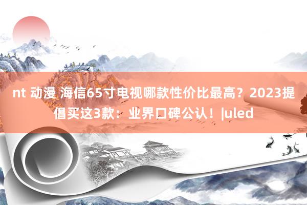 nt 动漫 海信65寸电视哪款性价比最高？2023提倡买这3款：业界口碑公认！|uled