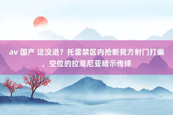 av 国产 这没进？托雷禁区内抢断我方射门打偏，空位的拉菲尼亚暗示传球